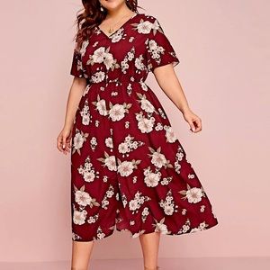 Floral Plus Size Dress